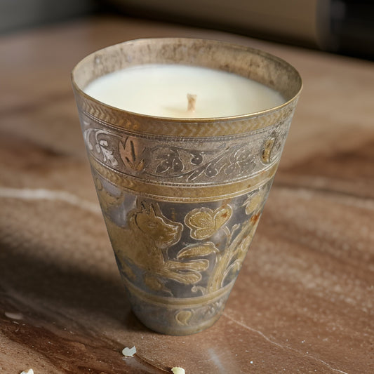 Indian drinking cup candle 