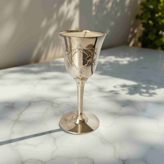 silver goblet candle