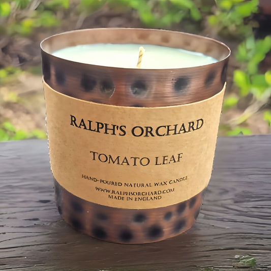 Antique tin scented candle