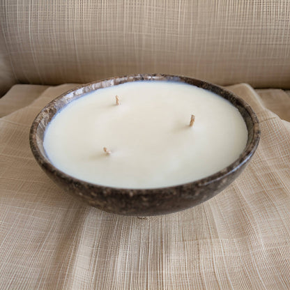 genuine marble bowl candle