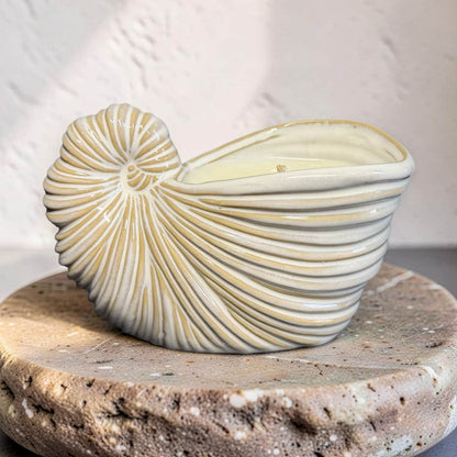 Repurposed Ceramic Shell Candle Set – Drift