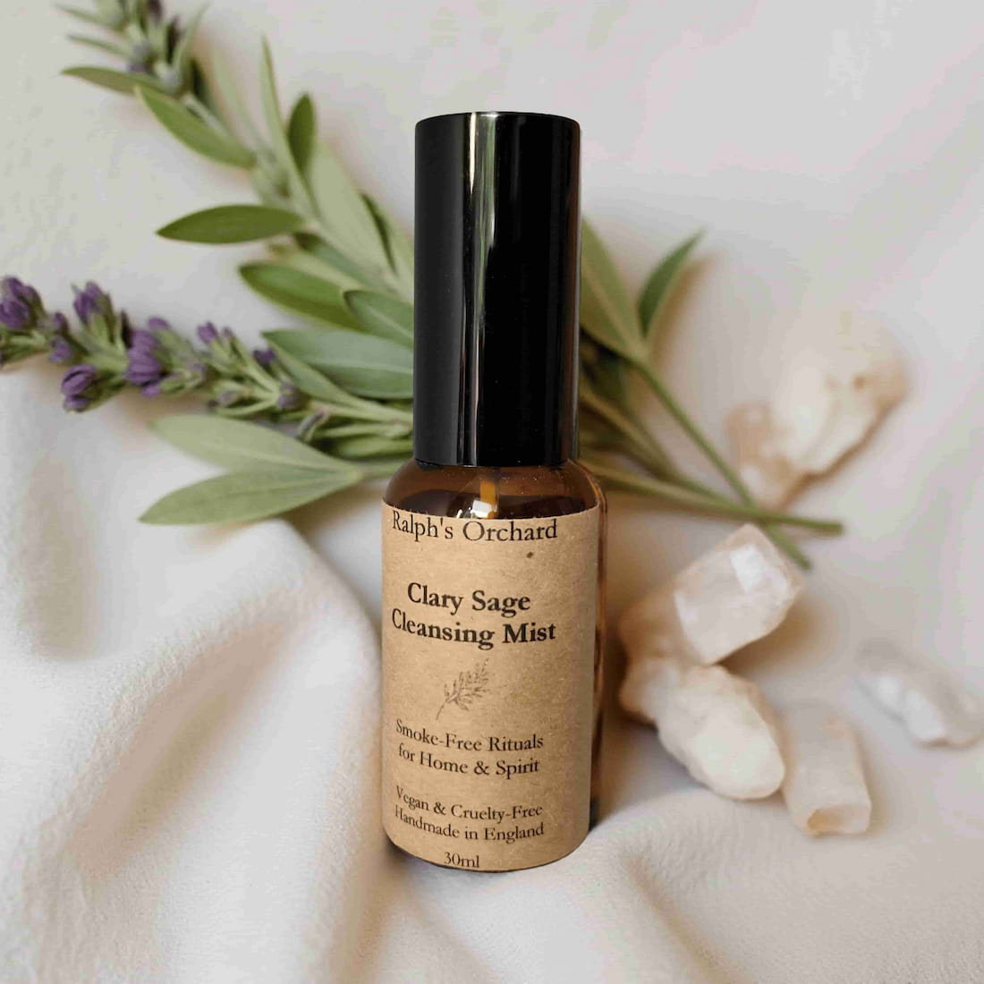 Clary Sage Cleansing Mist - Natural Smoke-Free Room Spray (30ml)