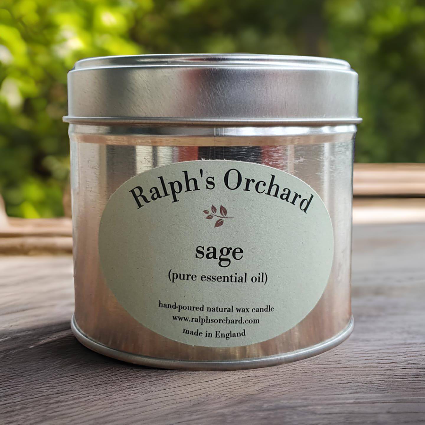 sage essential oil scented candle