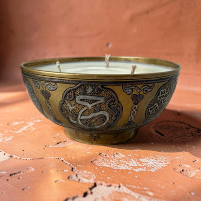 damascene bowl candle