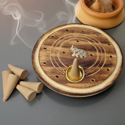 wooden incense burner