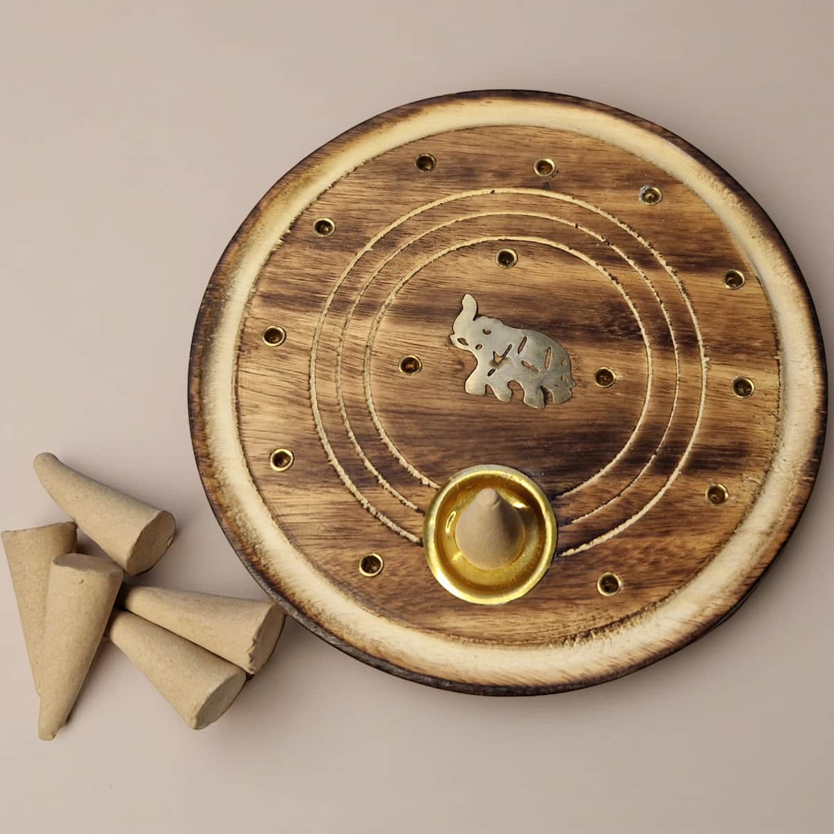 wooden incense burner