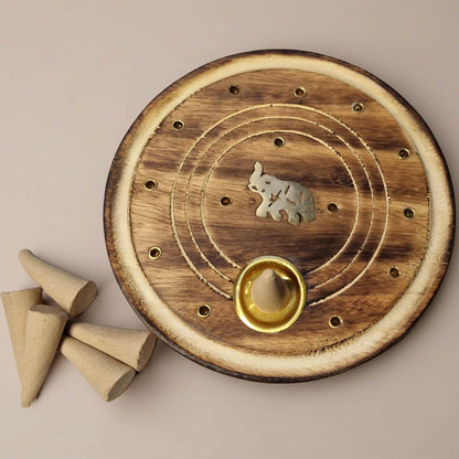 wooden incense burner