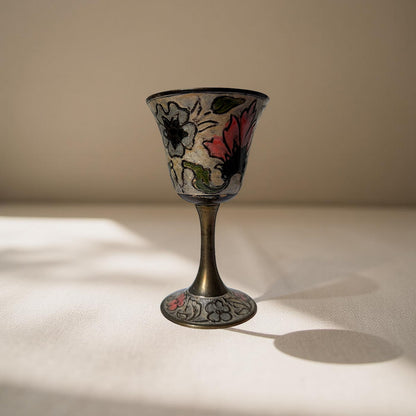 flowered goblet candle