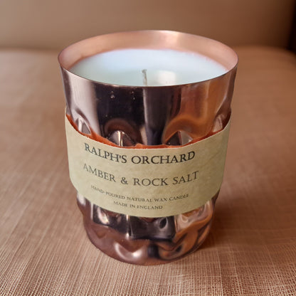Amber & Rock Salt scented candle