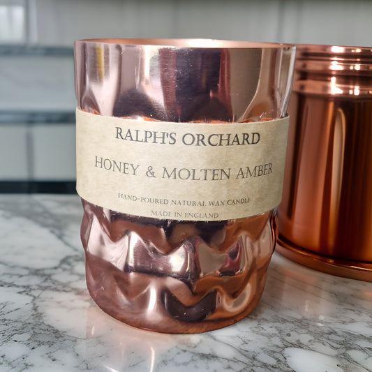 tall copper candle