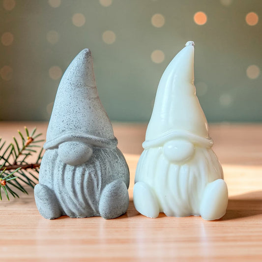Mini Gnome | Natural Wax Candle or Concrete Ornament