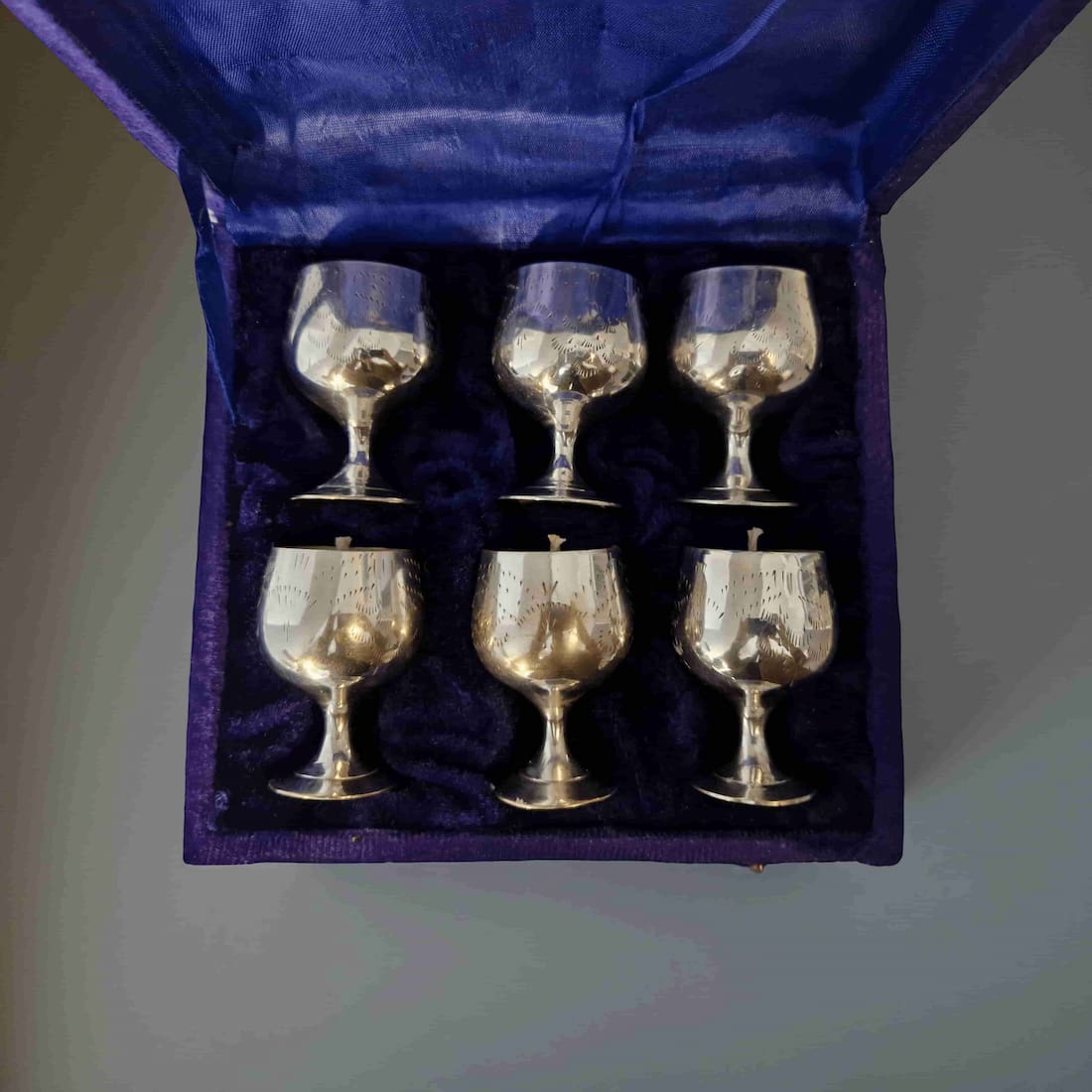 Repurposed Silver Goblet Candle Set – Library, Amber & Forest Scents