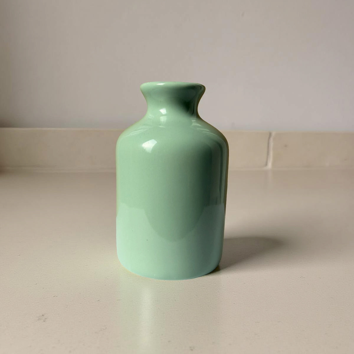 soft green ceramic mini vase