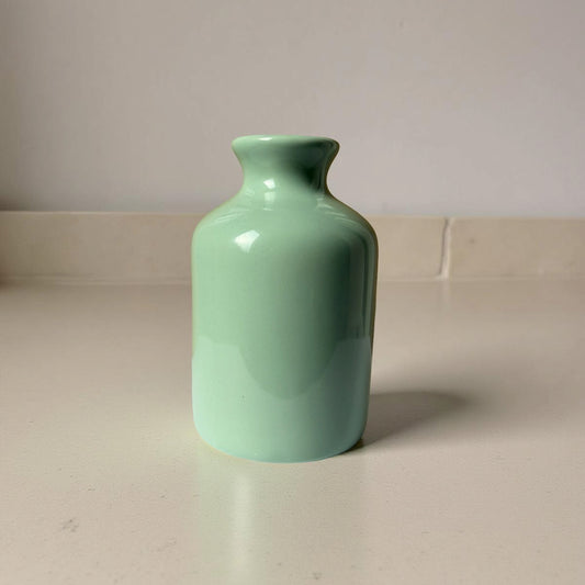 soft green ceramic mini vase