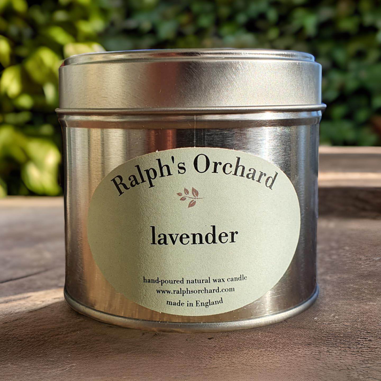 Lavender essential oil candle