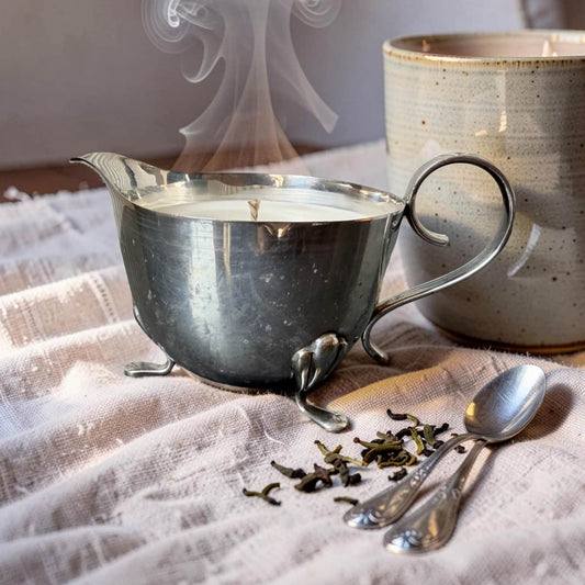 little milk jug candle