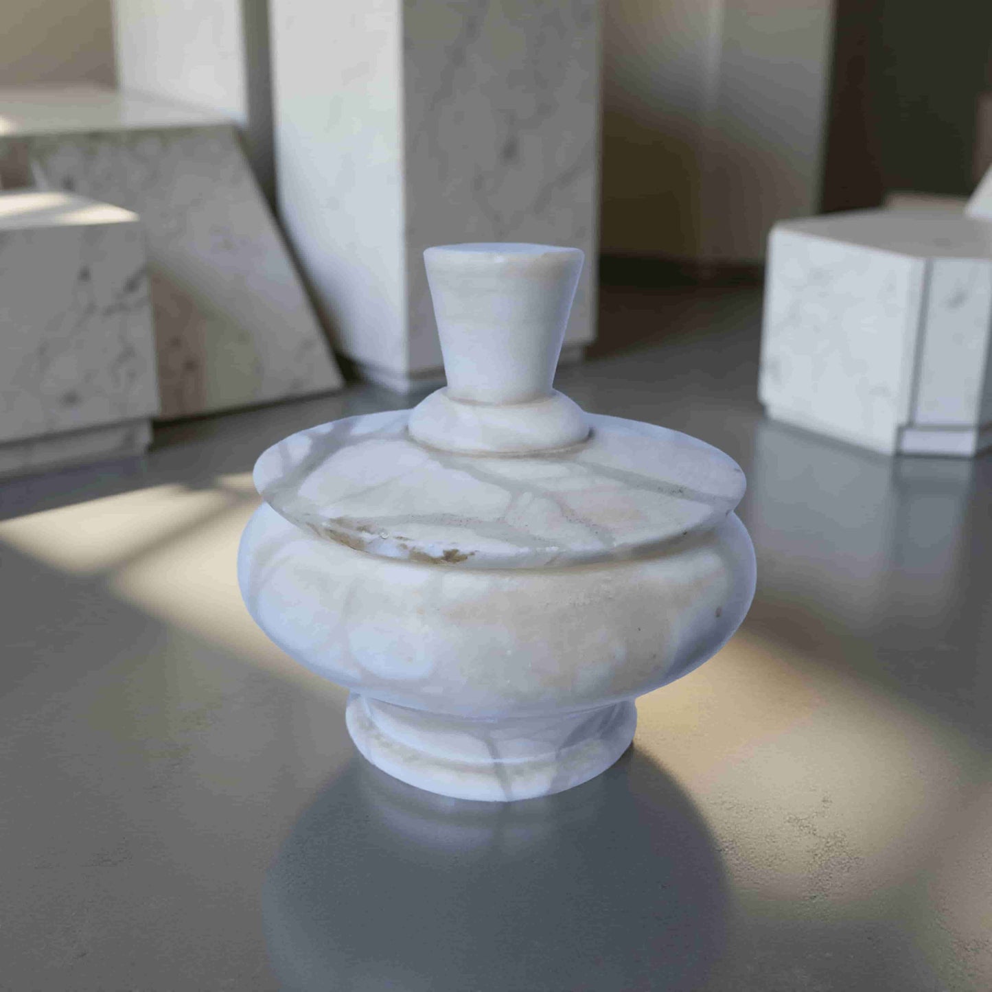 Repurposed Stone Trinket Dish Candle – Oro Verde