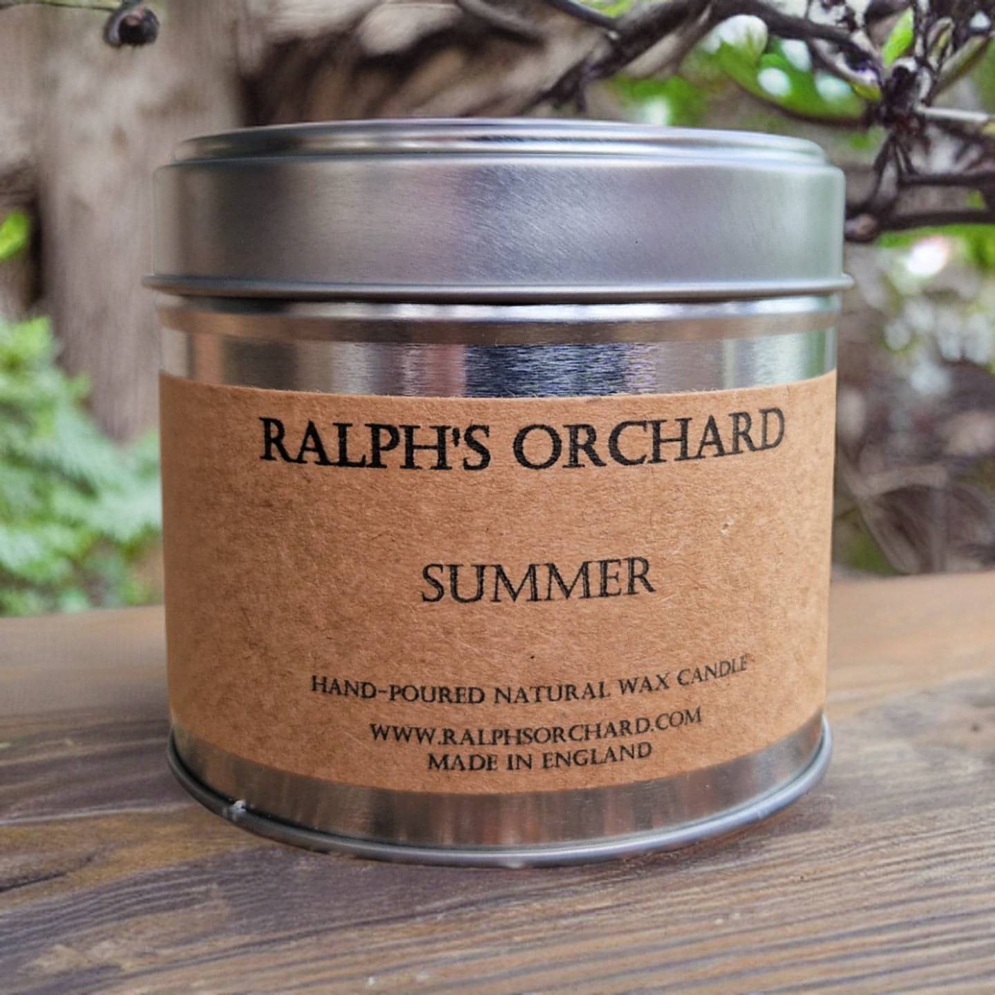 summer scented floral candle