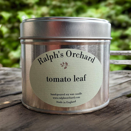 tomato leaf natural wax candle