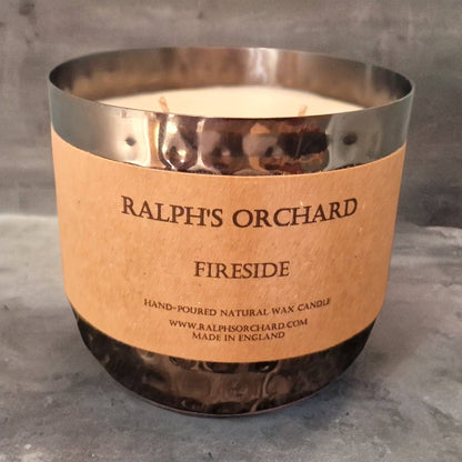 Fireside scented natural candle