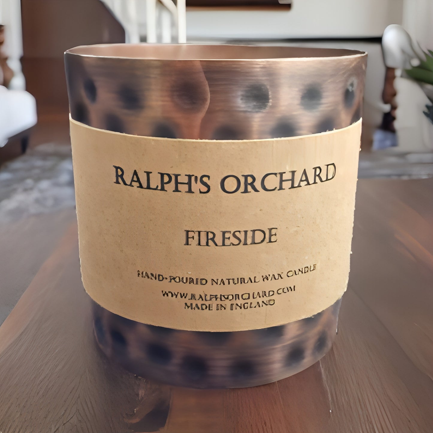 Fireside scented natural candle