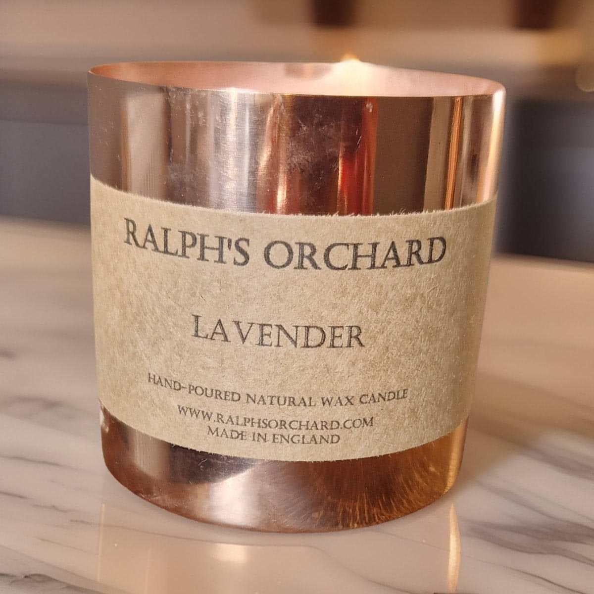COPPER CANDLE - lavender essential oil