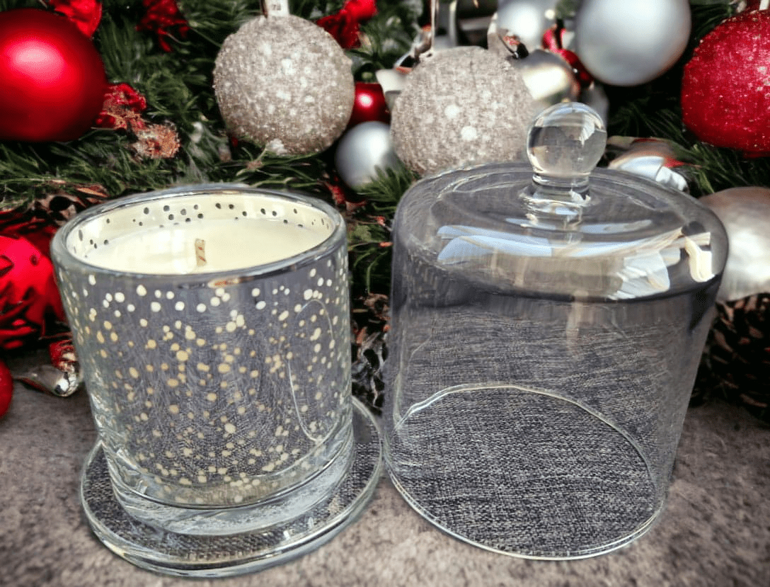 Christmas Silver Bell Jar Candle