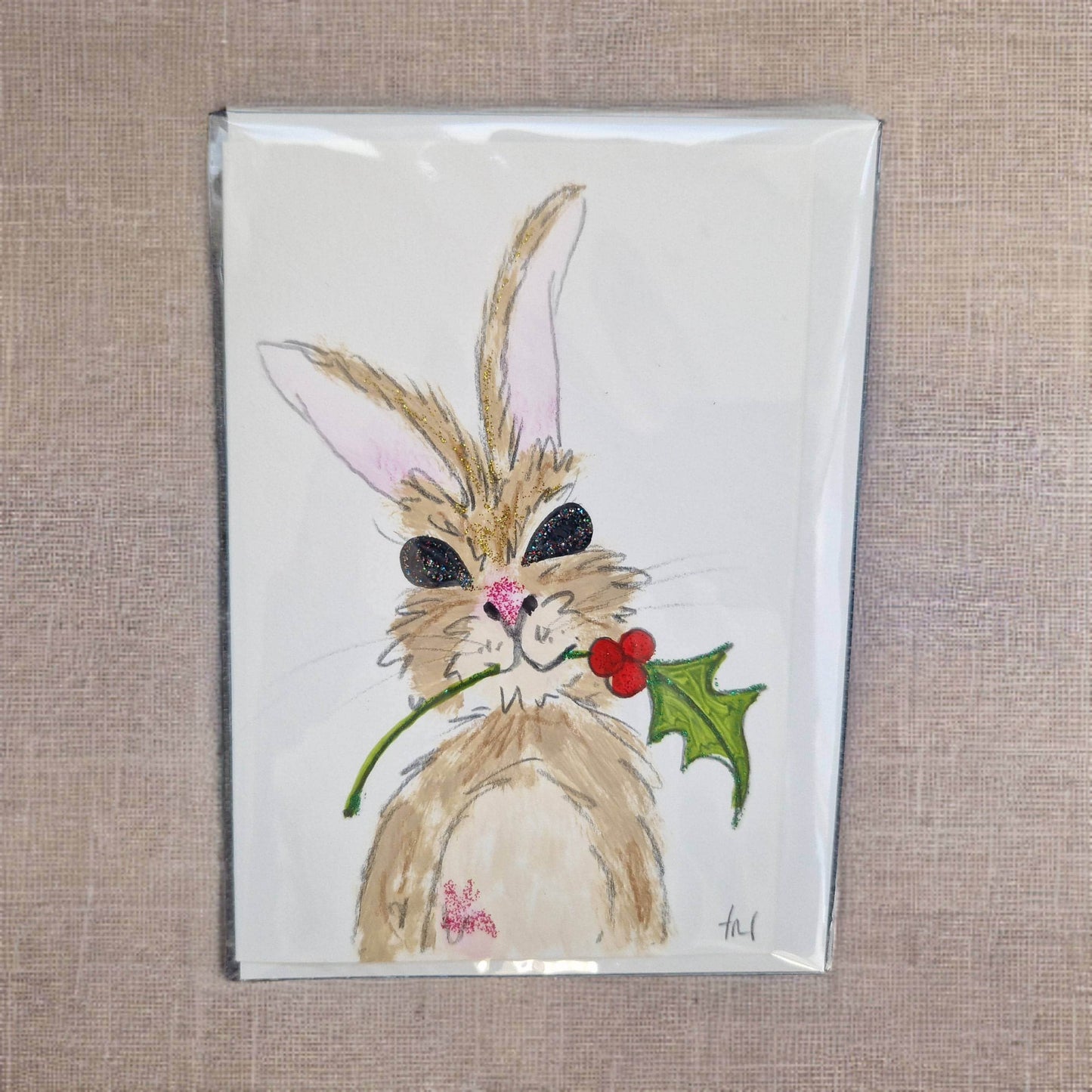 Christmas greeting cards with animal by Tracey Laughton artist