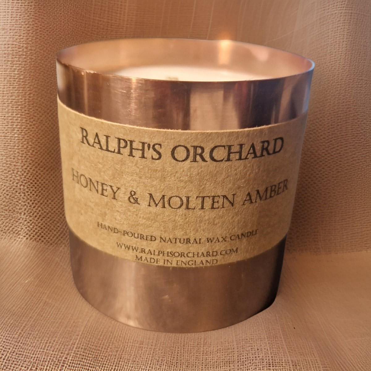 Honey & Molten Amber Scented Soy Candle
