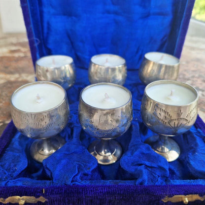 Woody Scents Collection in Little Silver Goblets