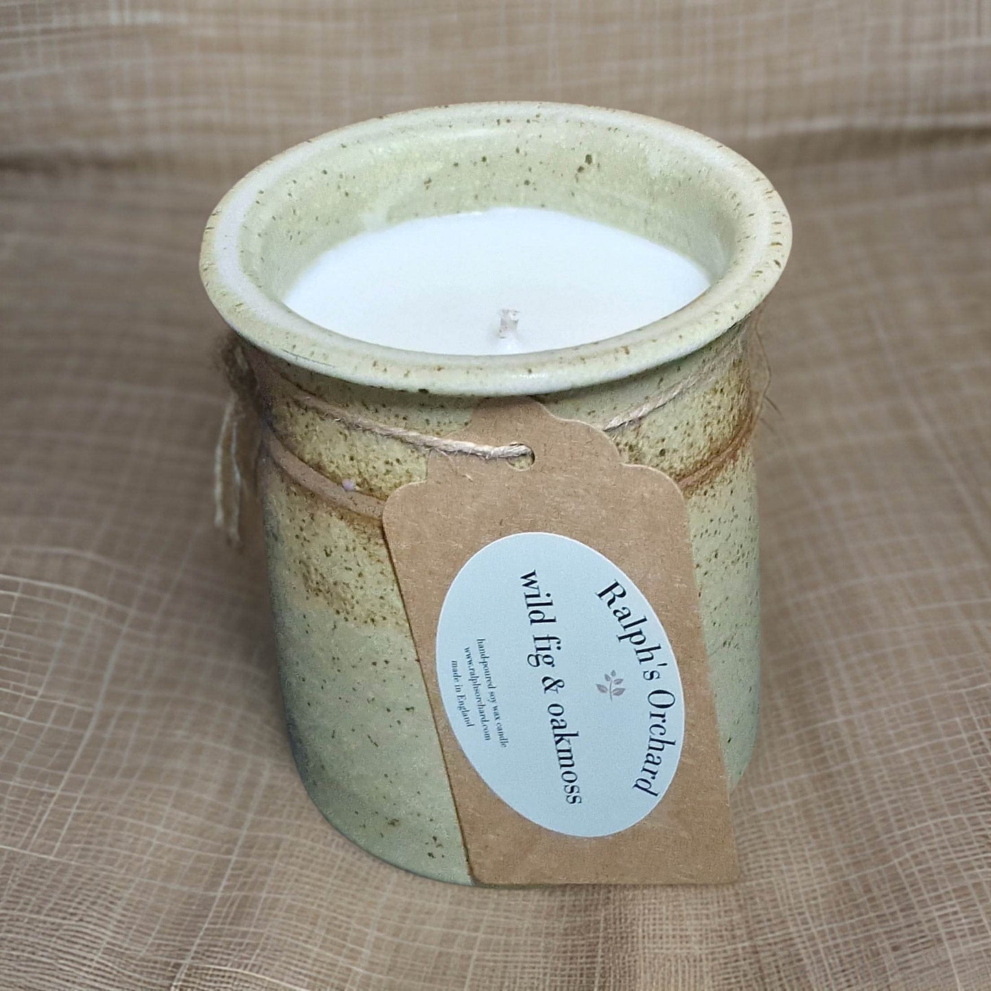 ceramic green candle