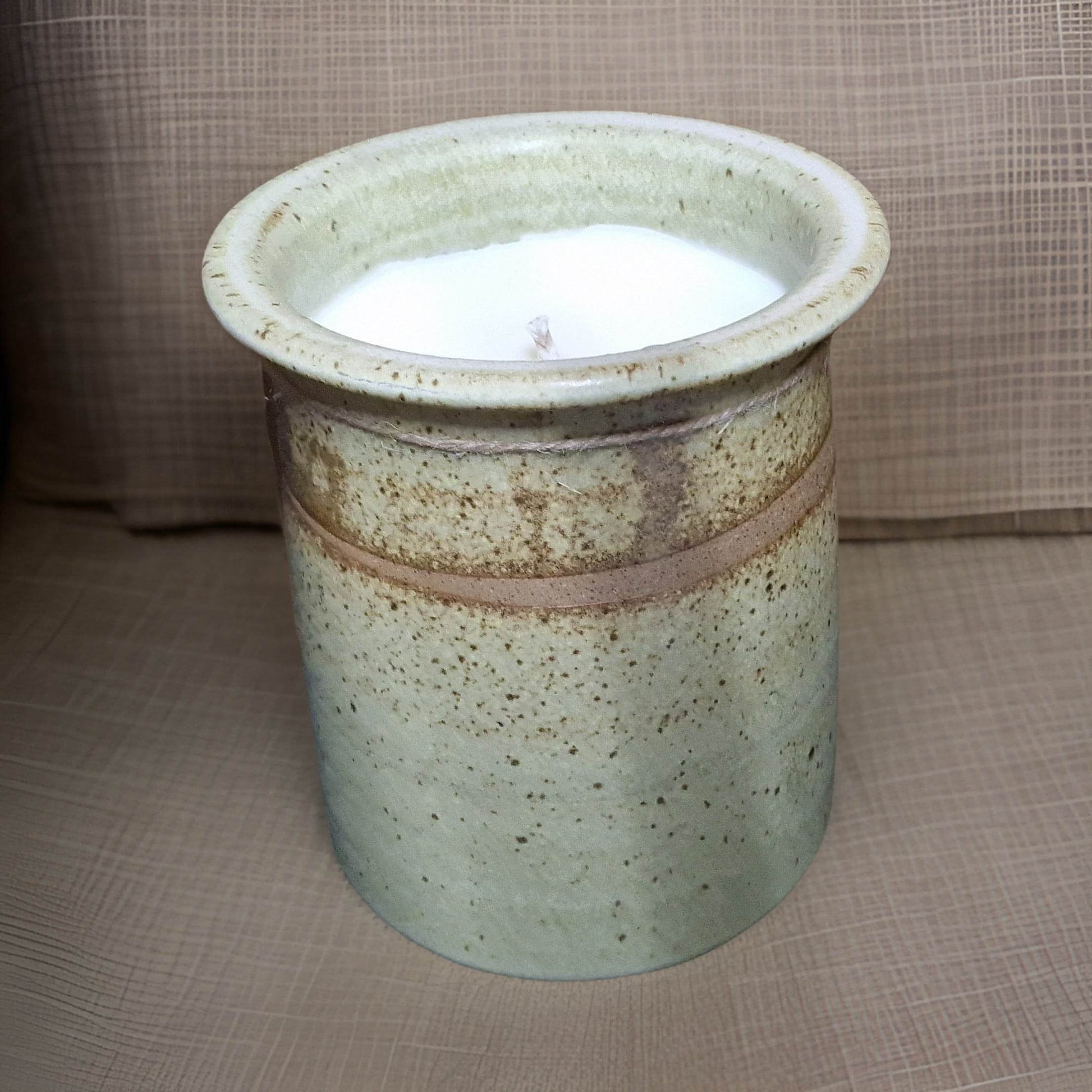 ceramic green candle