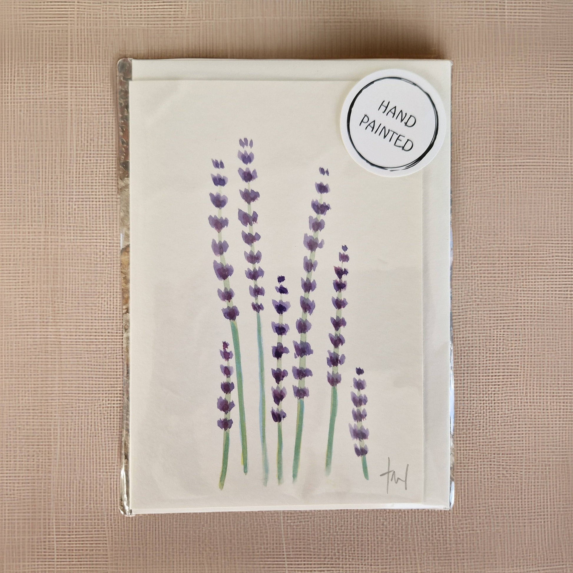 Lavender Handpainted Greeting Card
