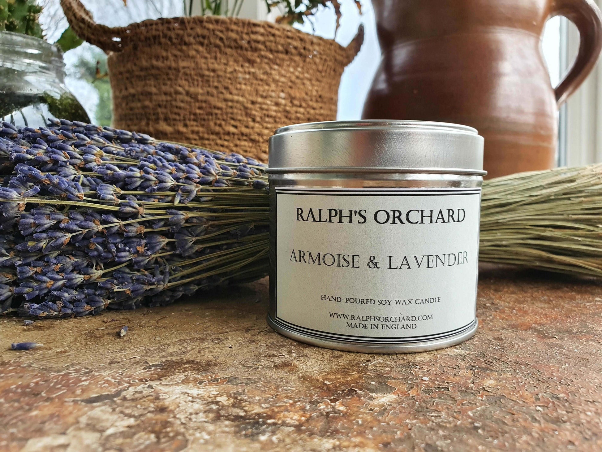 Armoise & Lavender scented soy wax candle Candles Ralph's Orchard 