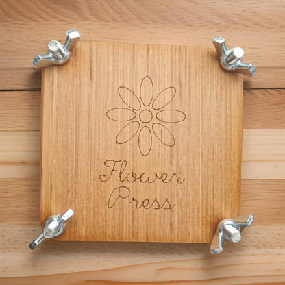 wooden mini flower press