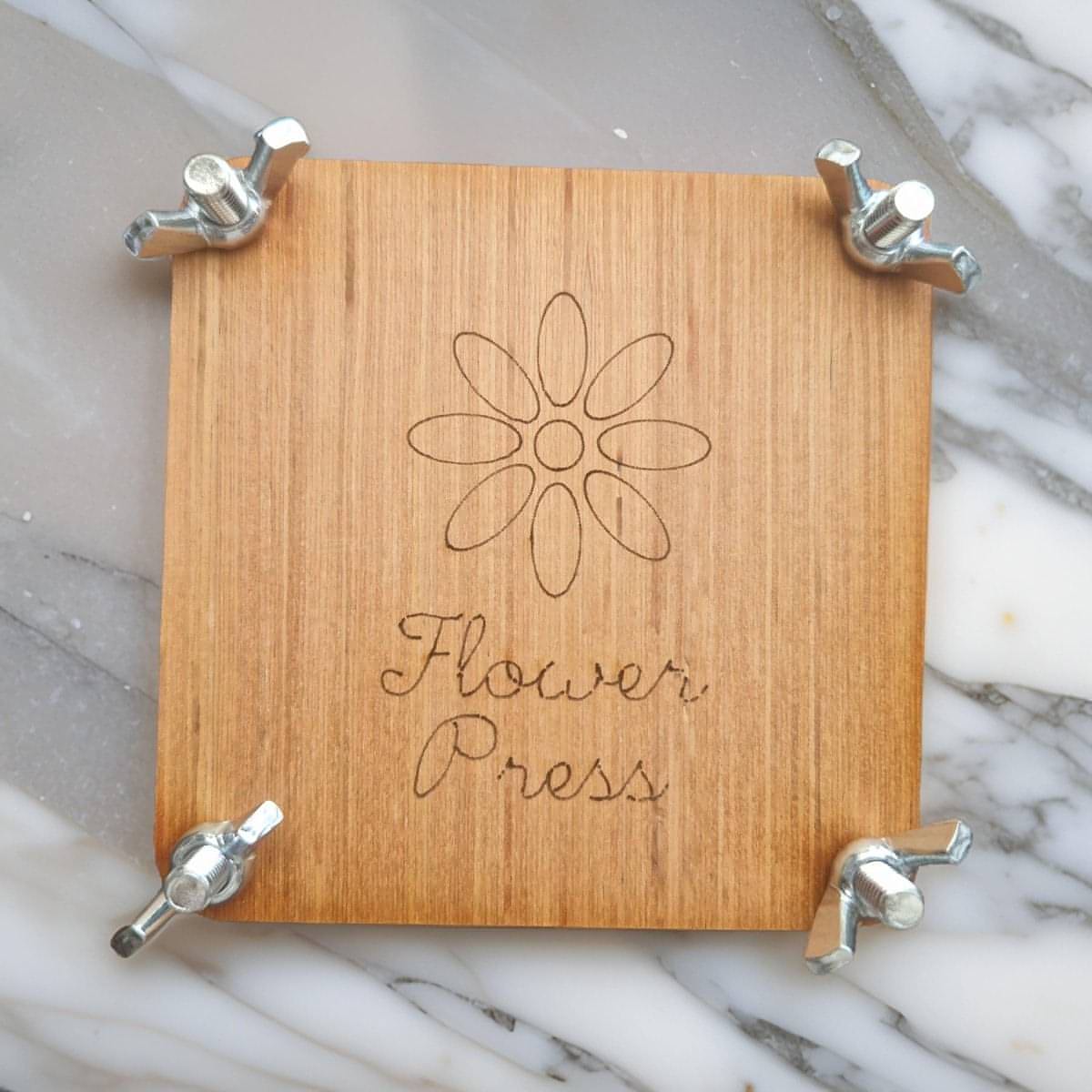 wooden mini flower press