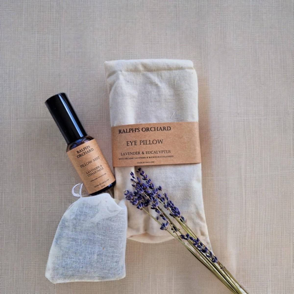 sleep kit with pillow mist and eye pillow